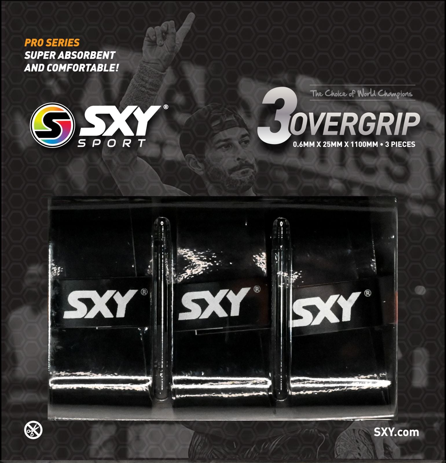 Pro Series Beach Tennis OverGrip - 3 Pack