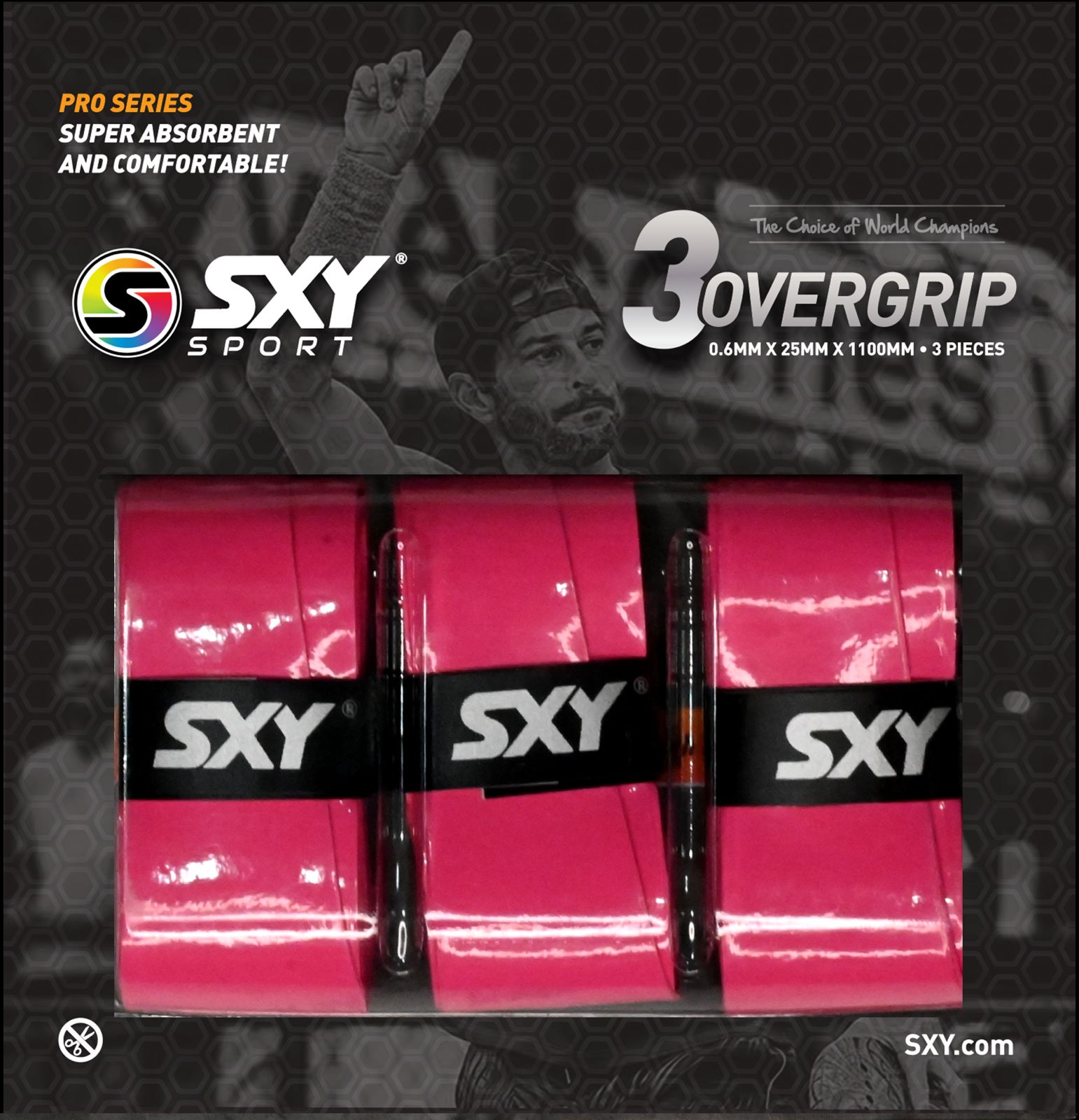 Pro Series Beach Tennis OverGrip - 3 Pack