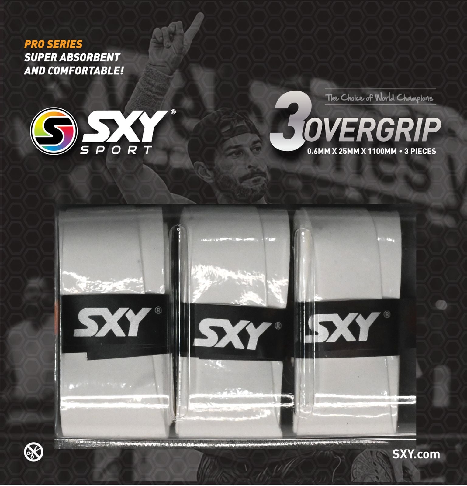 Pro Series Beach Tennis OverGrip - 3 Pack