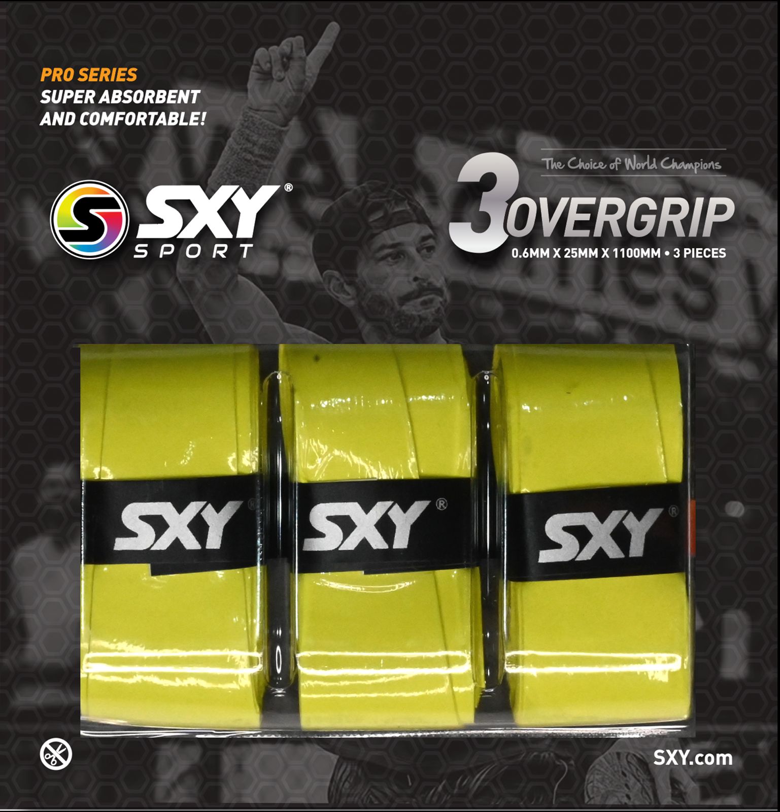 Pro Series Beach Tennis OverGrip - 3 Pack