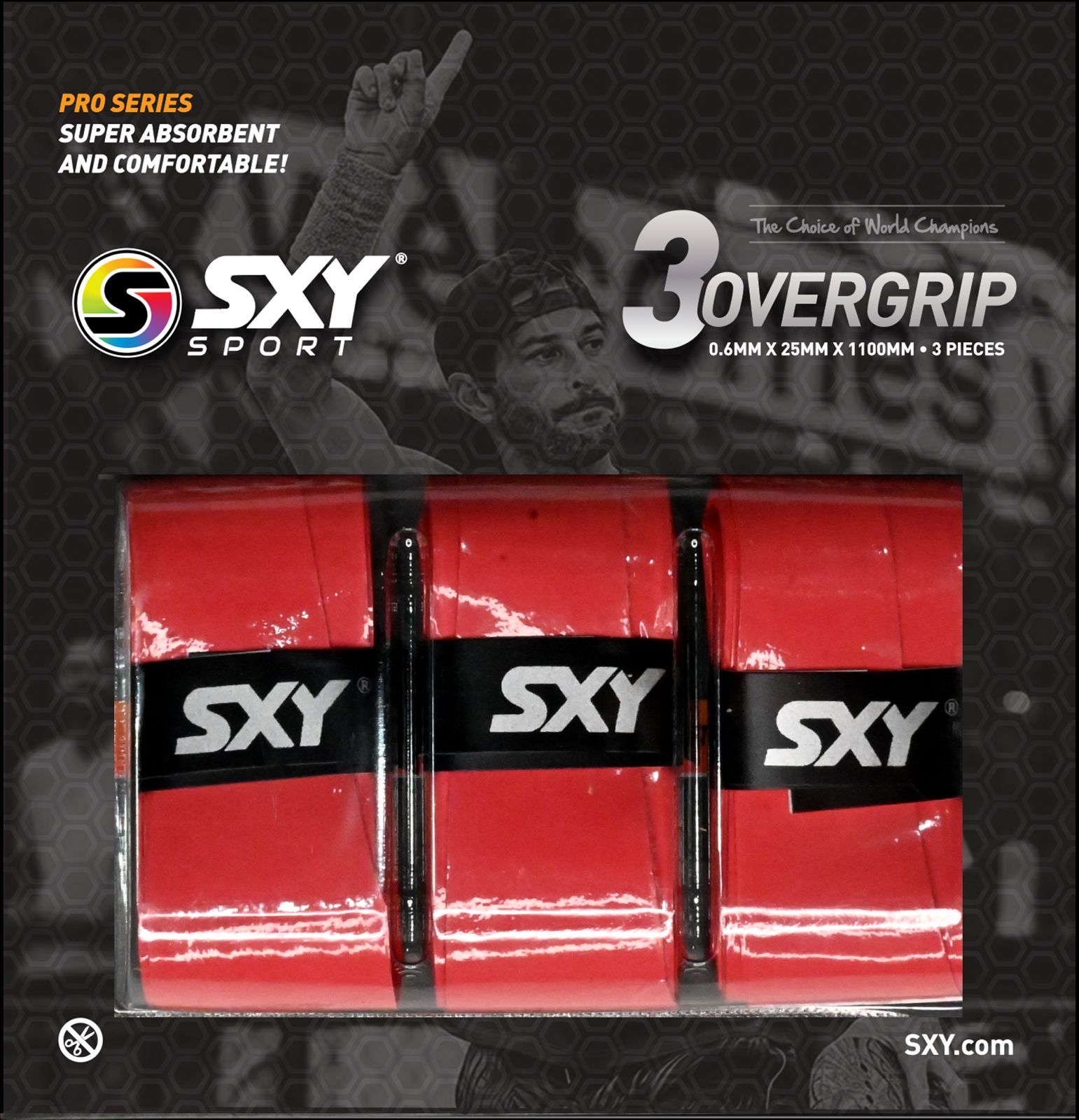 Pro Series Beach Tennis OverGrip - 3 Pack