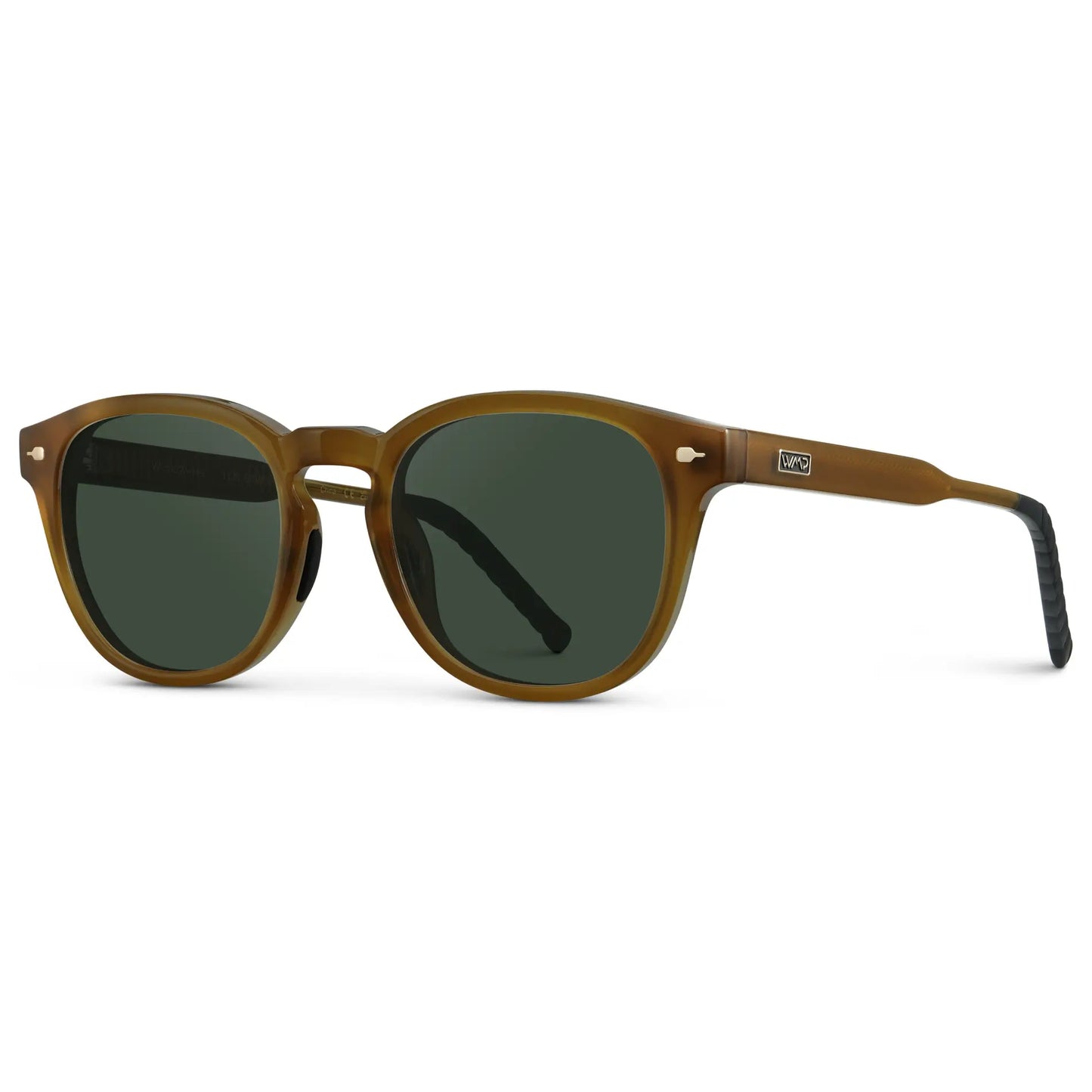 WMP Eyewear 'Scout' - WearMe Pro Men's Dune Brown/Smoke Green Lens