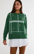 Beach Riot Callie Sweater Rally Green Tennis