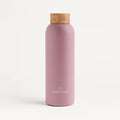 Waterdrop Insulated Thermo Steel Bottle - Bamboo Cap - Pastel Pink 20 oz