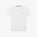 Lacoste Men's Ultra Dry Printed Sport White/Light Blue T-Shirt