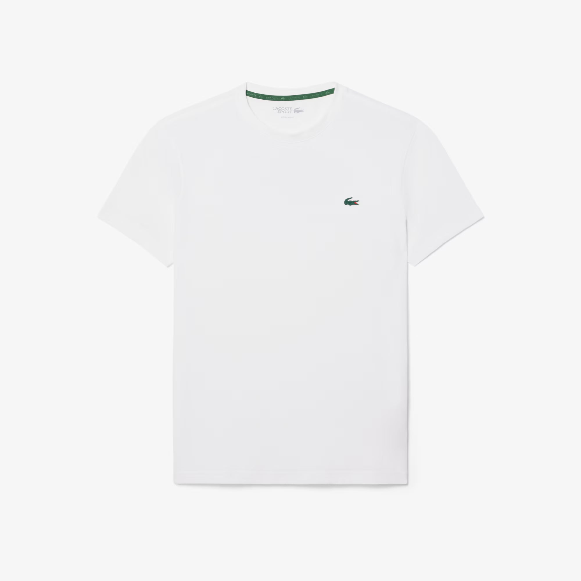 Lacoste Men's Ultra Dry Printed Sport White/Light Blue T-Shirt