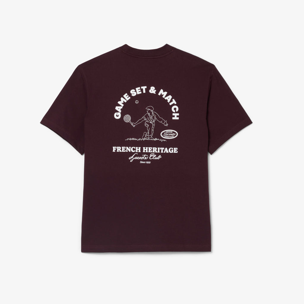 Lacoste Men's Ultra Dry Tennis Heritage Graphic T-shirt