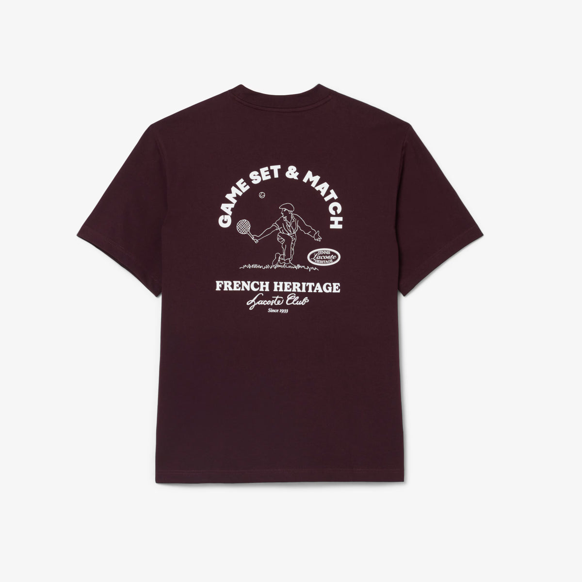 Lacoste Men's Ultra Dry Tennis Heritage Graphic T-shirt