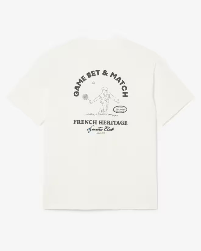 Lacoste Men's Ultra Dry Tennis Heritage Graphic T-shirt