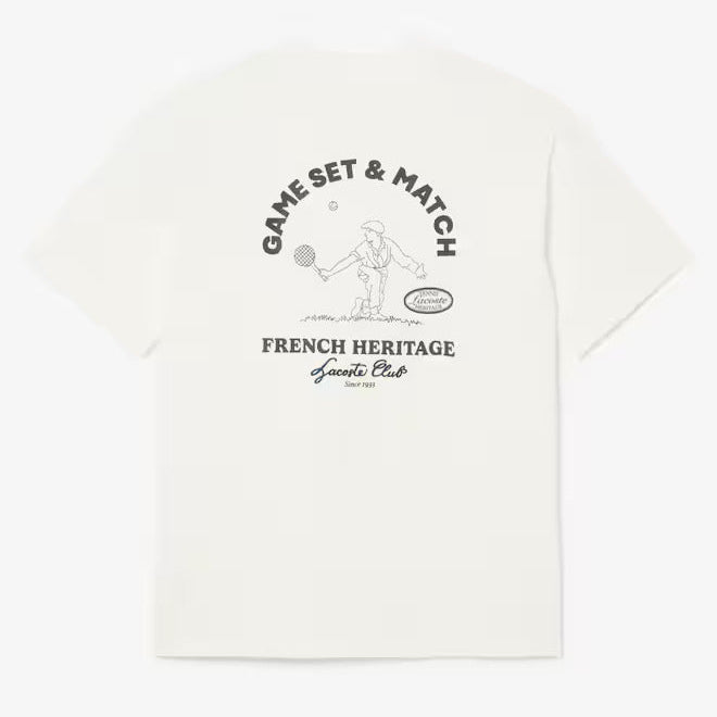 Lacoste Men's Ultra Dry Tennis Heritage Graphic T-shirt