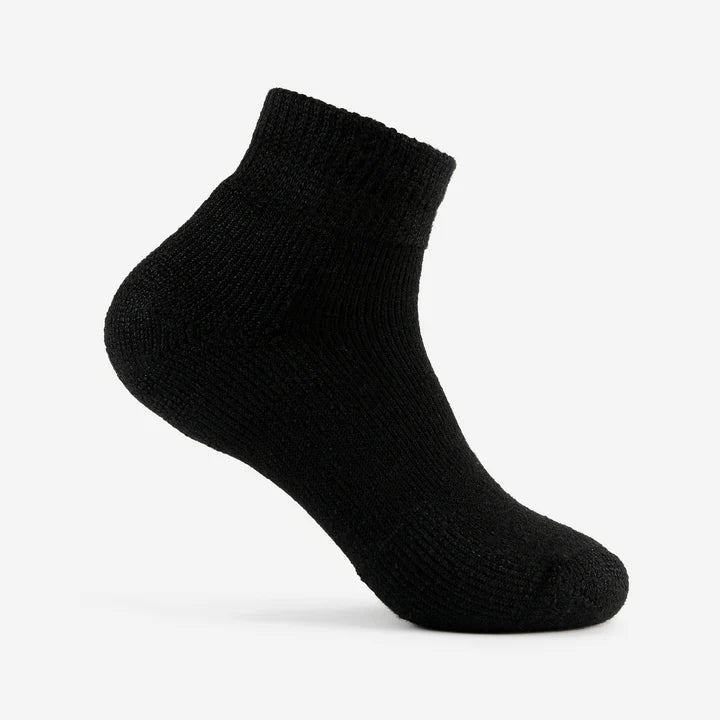 Thorlo Maximum Cushion Ankle Tennis Socks - White w/grey, Black, White w/brown