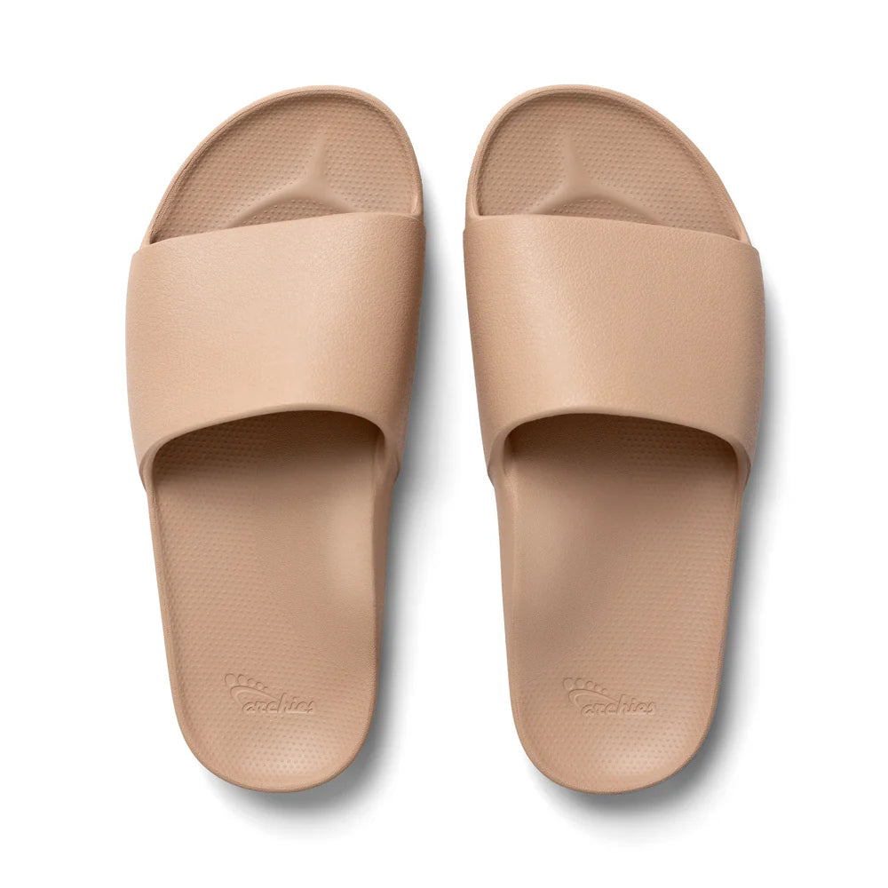 Archies Tan Arch Support Slides