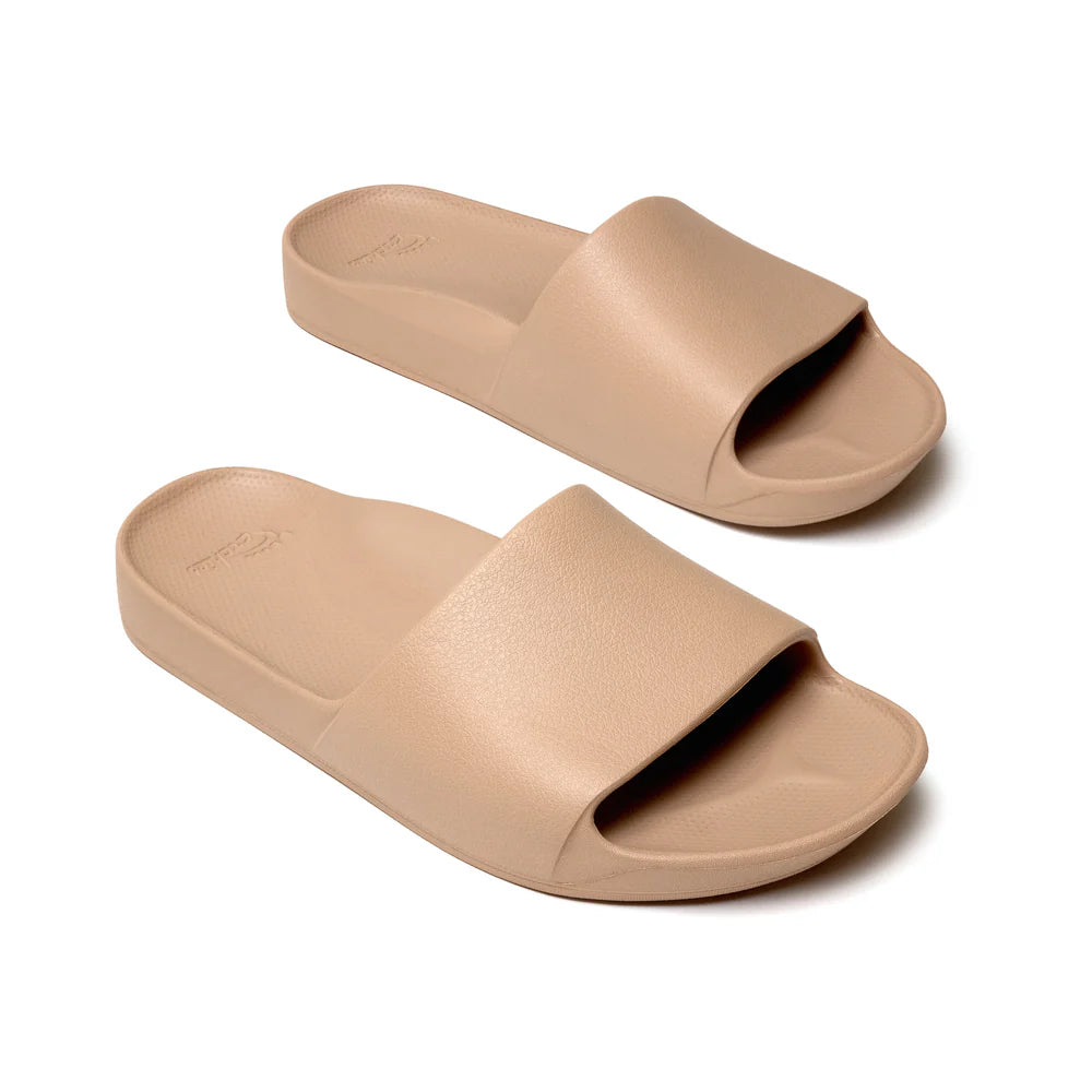 Archies Tan Arch Support Slides
