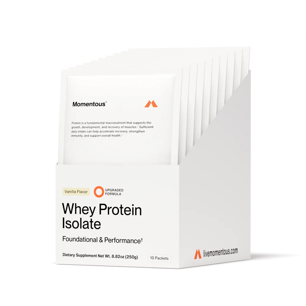 Momentus Whey Protein Isolate 10-Travel Packs Vanilla