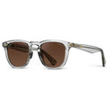 WMP Eyewear 'Wyndham' - Men's Crystal Ice Grey / Brown Lens