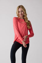Centerline Athletics AirLite™ Women's Long Sleeve _ Coral