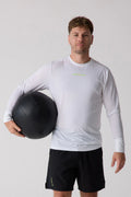 Centerline Athletics AirLite™ Men's Long Sleeve _ Coral/White/Blue Lagoon/Midnight Dusk