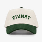 "TENNIS" Reversed Corduroy Hat
