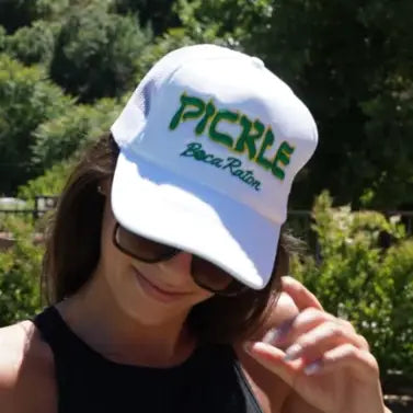 Pickle Boca Raton Trucker Hat White/Green