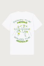Down the Middle Solves the Riddle Tee
