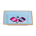 Pickleballs Enameled Landry Tray - Light Blue