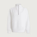 Varley Hawley Half Zip Sweat White