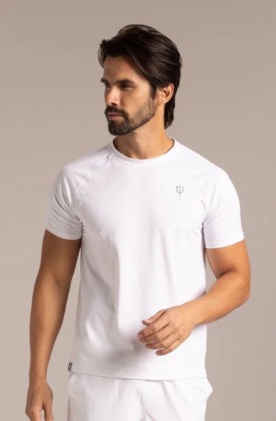 J.Pritchard Men's 5.0 Short Sleeve Tee - Pritchard Green/Bainbridge Blue/Heather Grey
