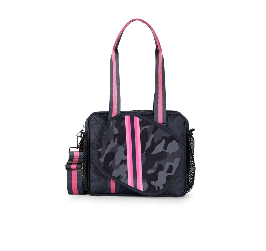 Haute Shore Dill Epic Pickleball Tote - Navy Camo/Pink