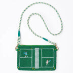 Ink & Alloy Leila Tennis Seed Bead Clutch with Strap