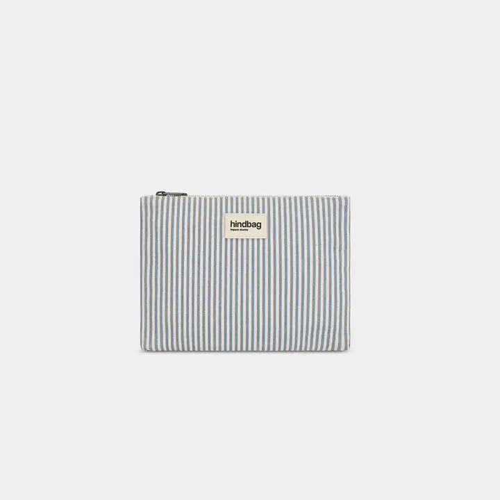 hindbag Ema Blue-Striped Pouch