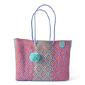 Sunset Recycled Plastic Beach Woven Super Tote