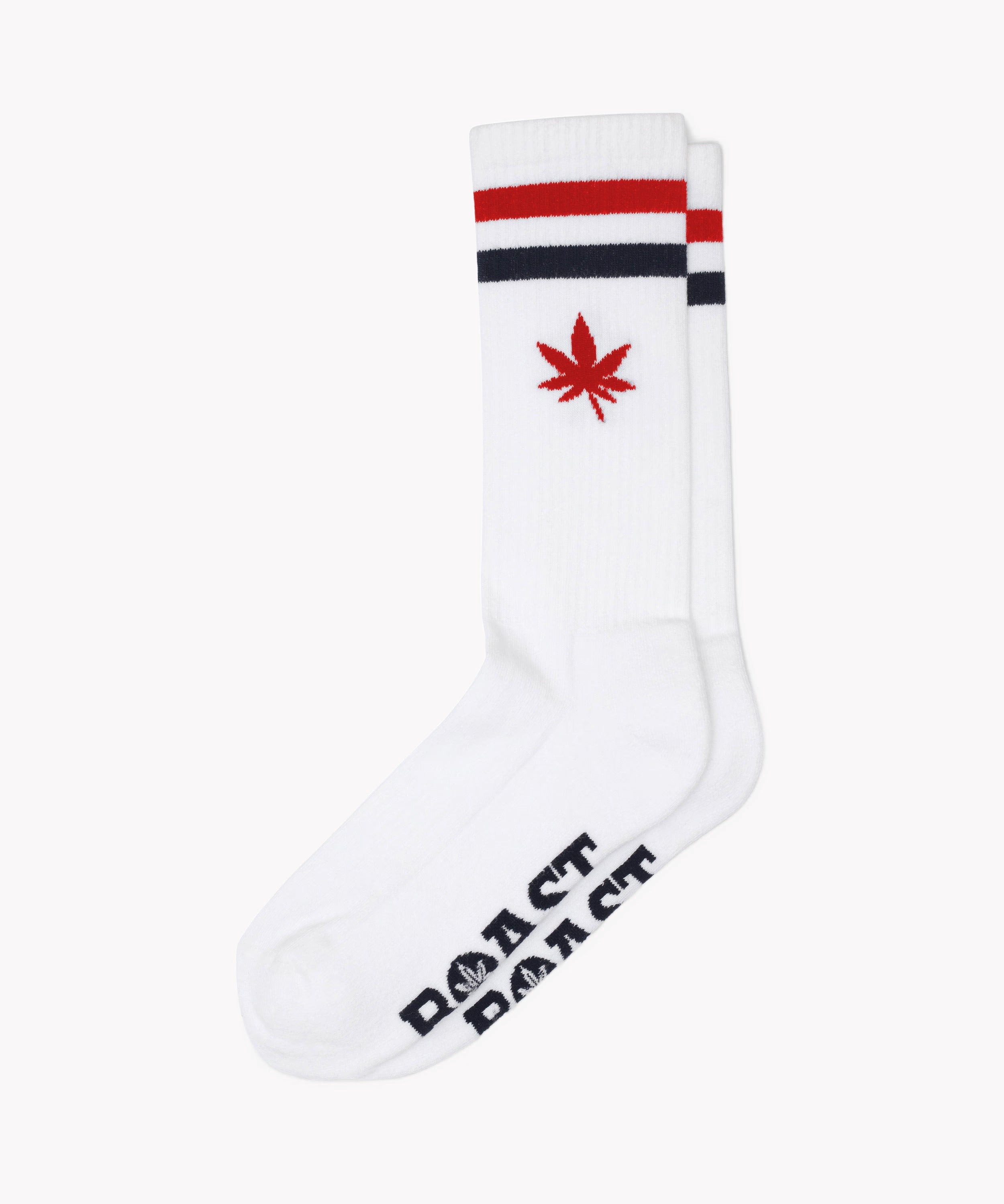 Boast Retro Calf Sock - 3 Pack White Red Navy OS