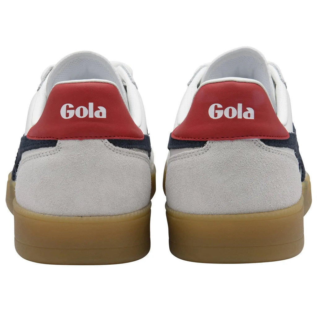Gola Classics Men's Viper Leather Sneakers - White/Navy/Red/Gum