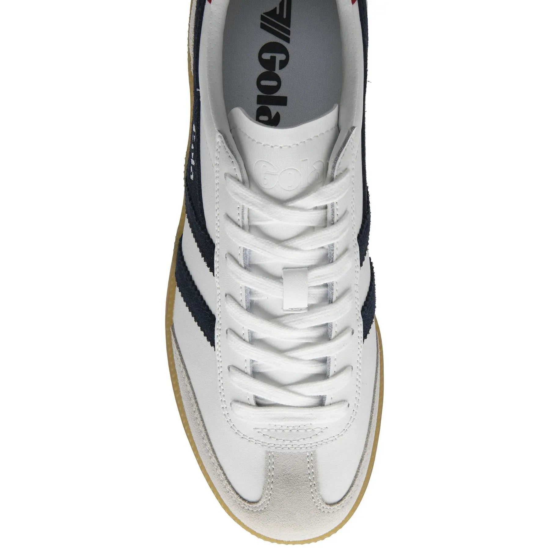 Gola Classics Men's Viper Leather Sneakers - White/Navy/Red/Gum