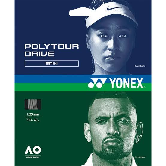 Yonex PolyTour Drive 16L/1.25 String Silver