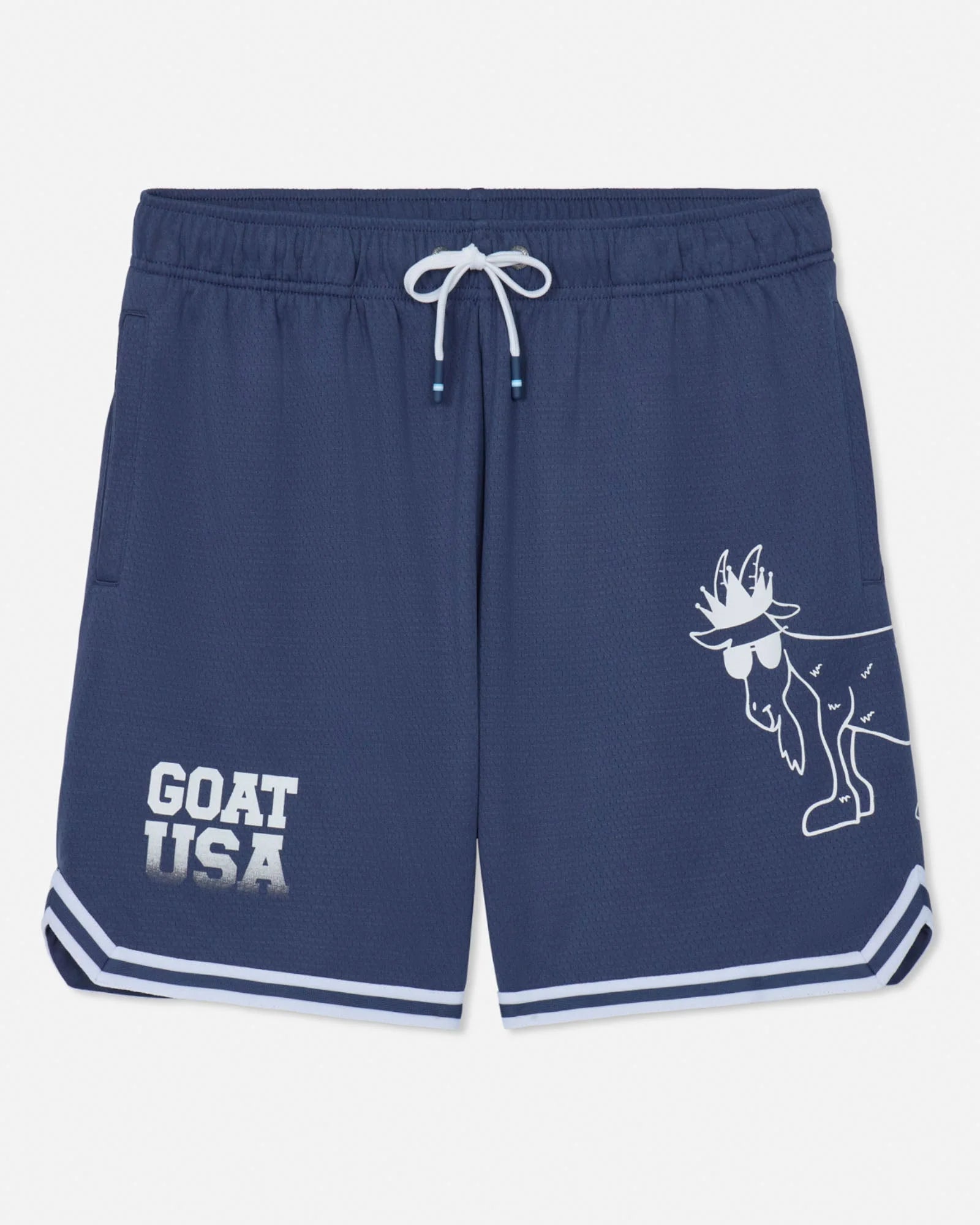 GOAT USA Big GOAT Mesh Shorts - Navy/Carolina Blue