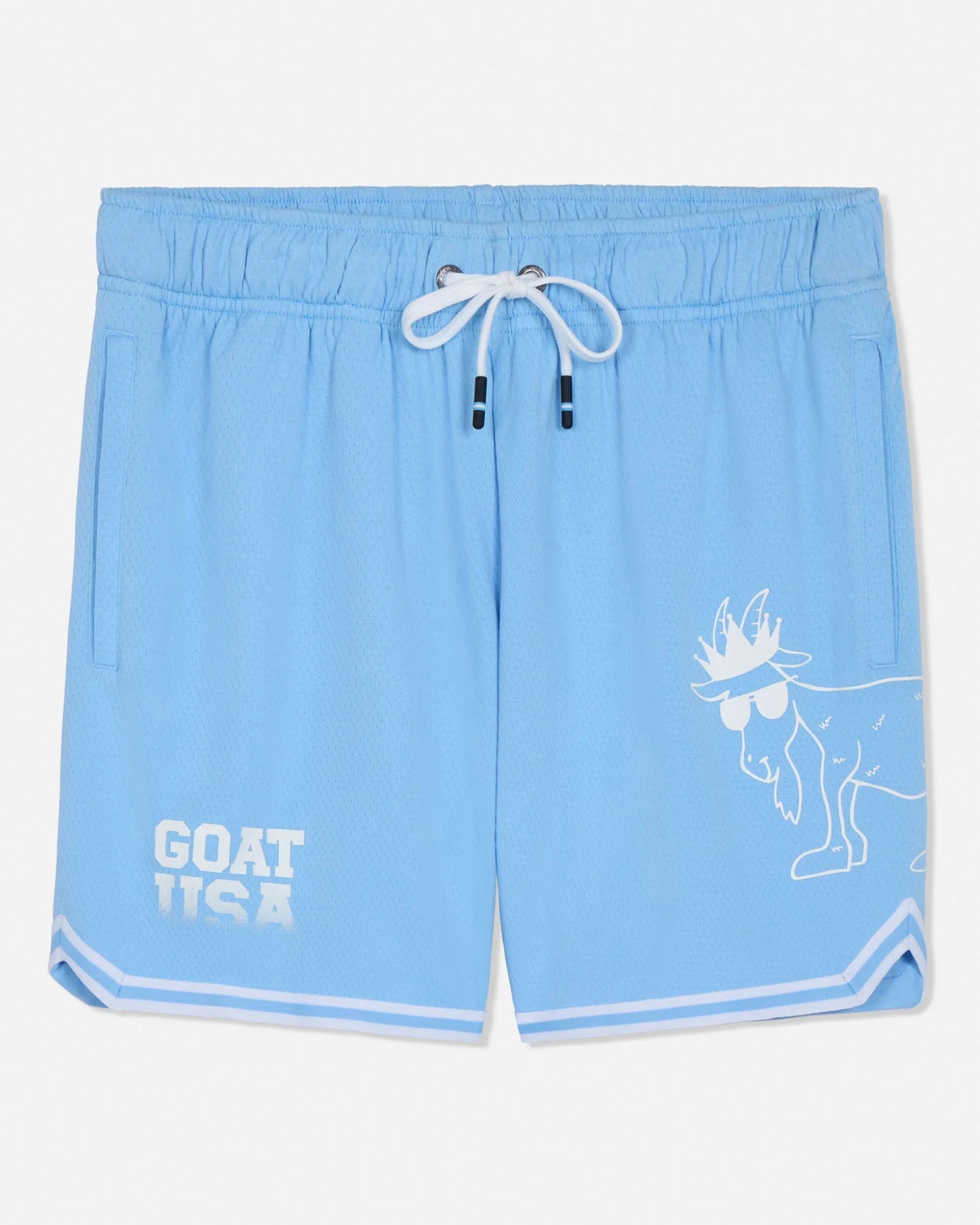 GOAT USA Big GOAT Mesh Shorts - Navy/Carolina Blue