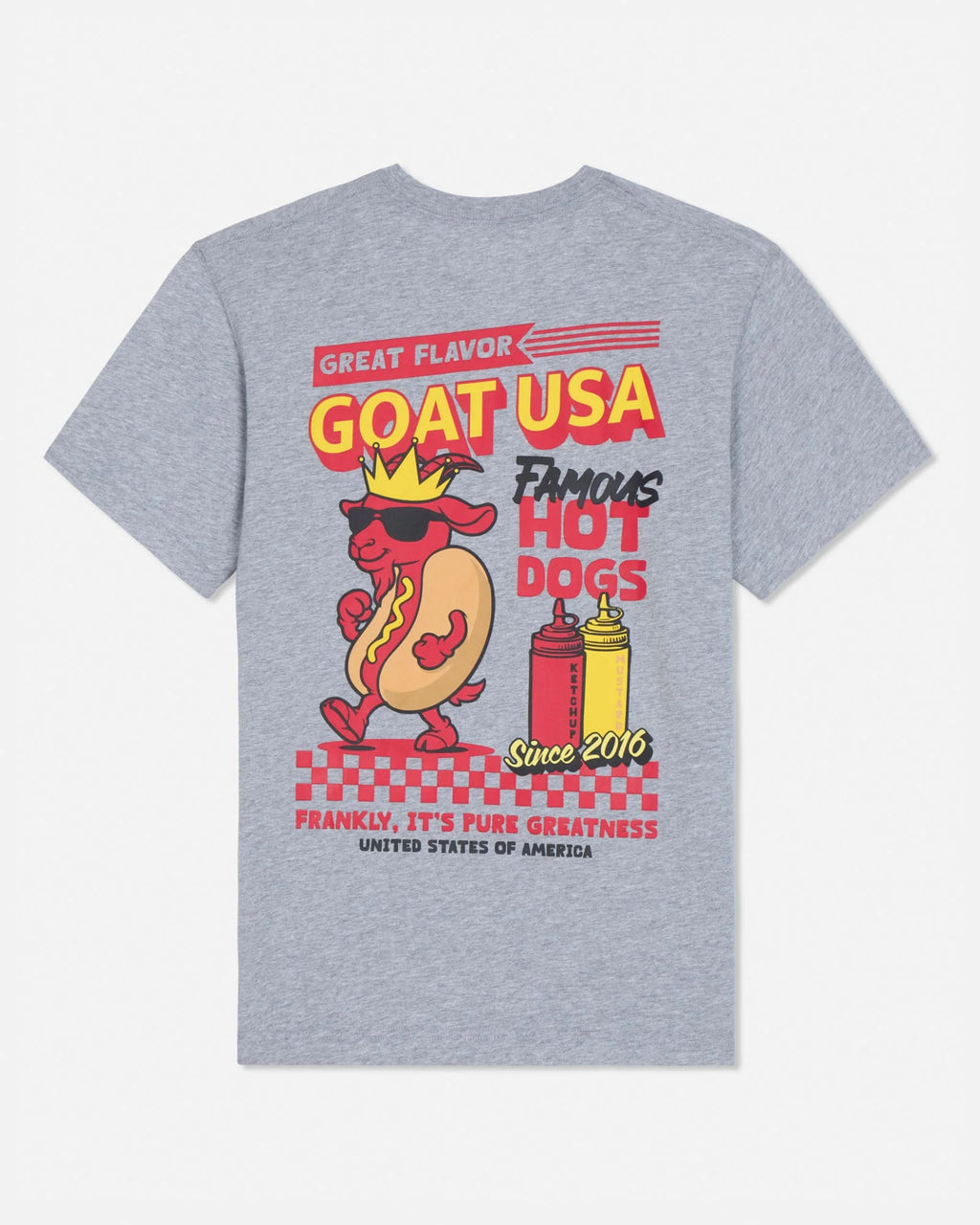 GOAT USA Famous Hot Dogs T-Shirt