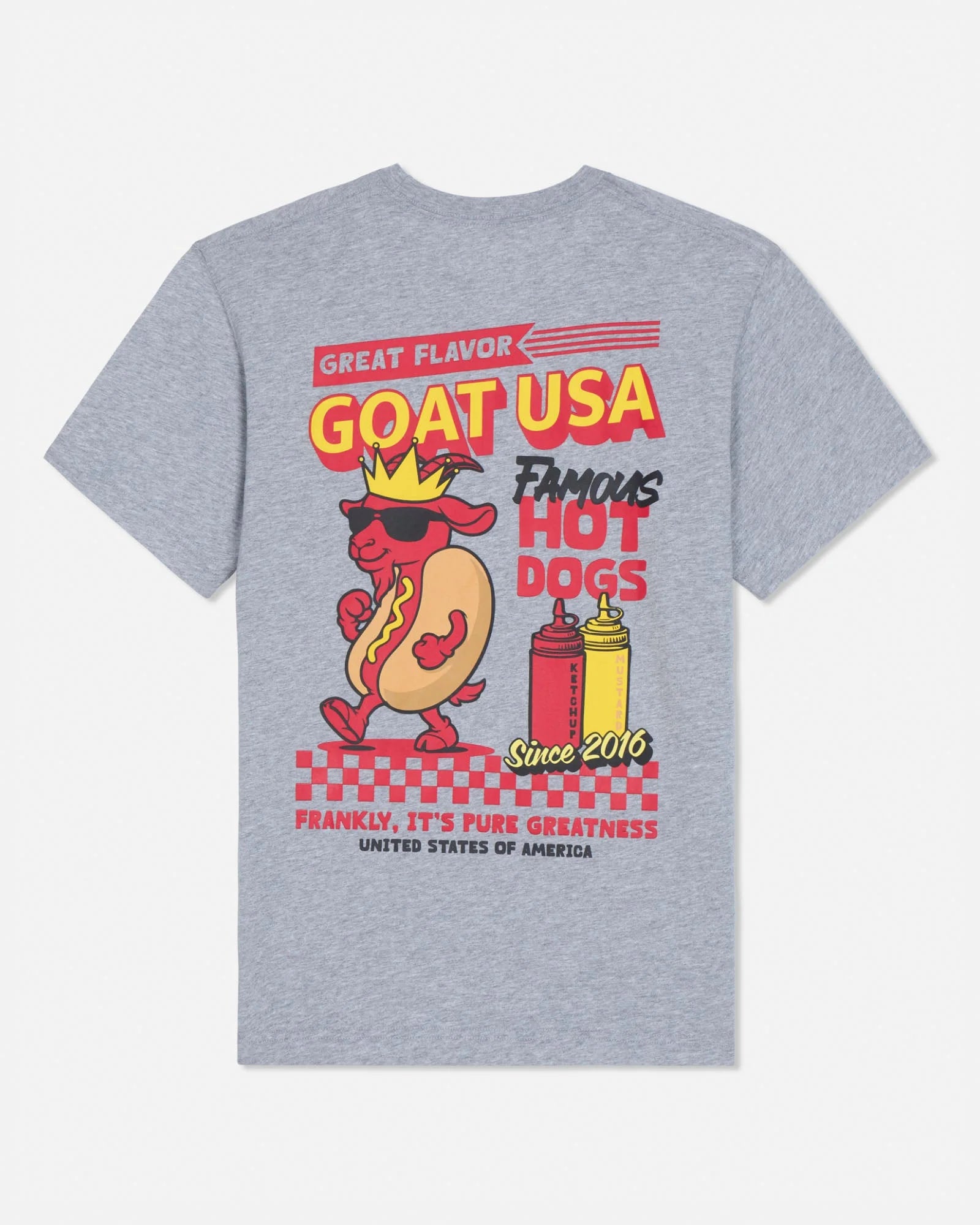 GOAT USA Famous Hot Dogs T-Shirt