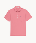 BOAST polo shirt in nantucket red with a brand logo on a white background