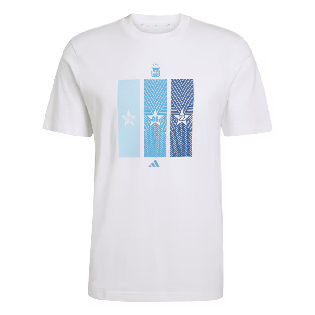 adidas Argentina National Team FIFA x World Cup 2022 Winners Home T-Shirt - White