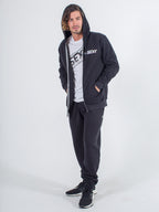 Softie Zip-Up Hoodie in Black
