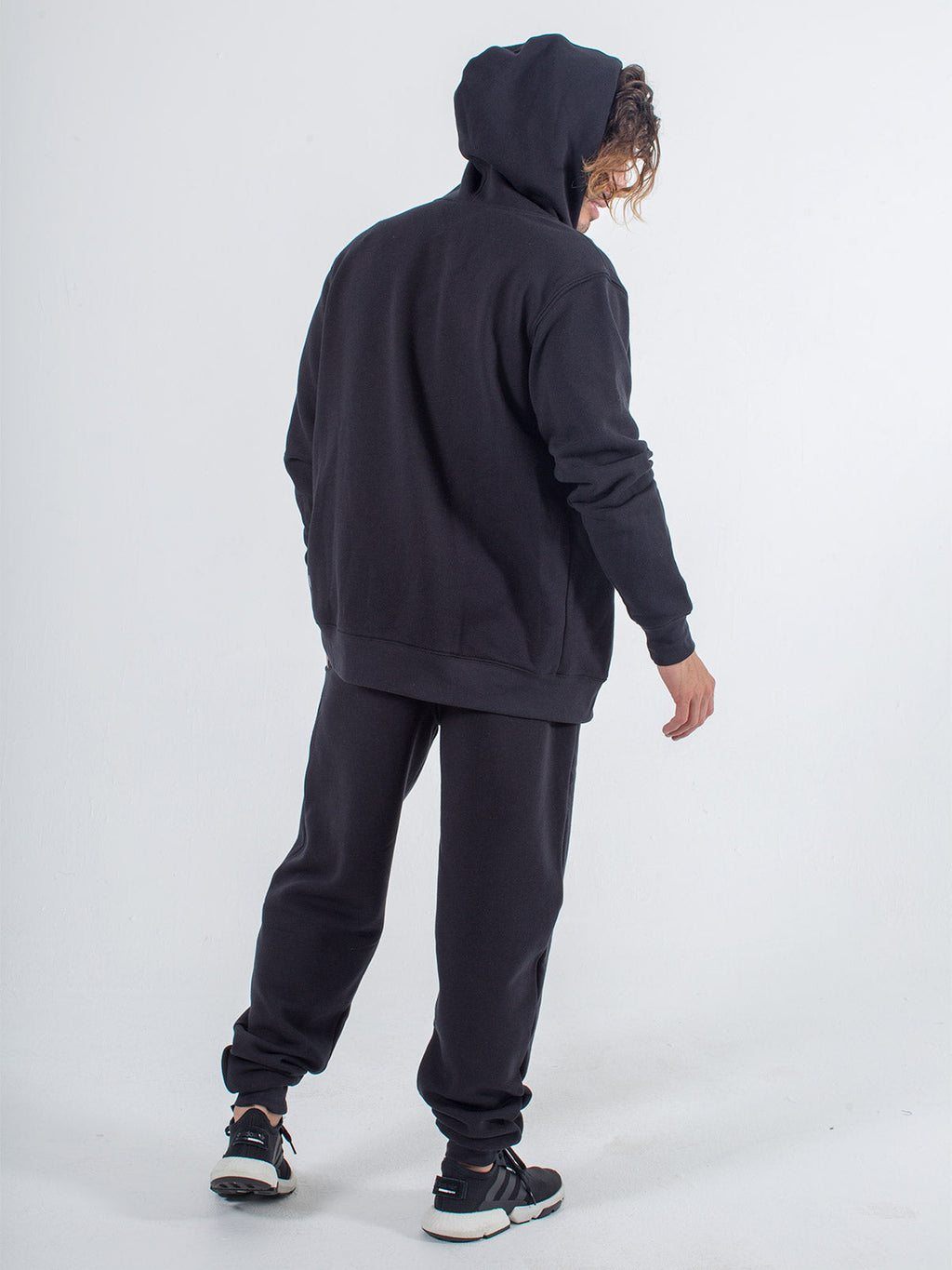 Softie Zip-Up Hoodie in Black