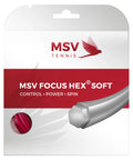 MSV Focus Hex Soft 16L/1.25 Strings Red