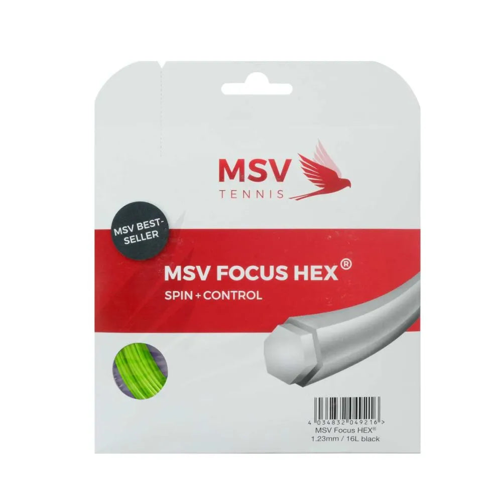 MSV Focus-Hex 16L/1.23 String Neon Yellow