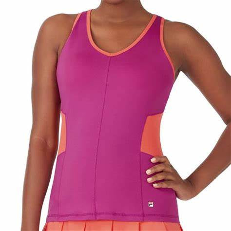 Baseline Racerback Tank Festival Fuchsia/Hot Coral (FINAL SALE)