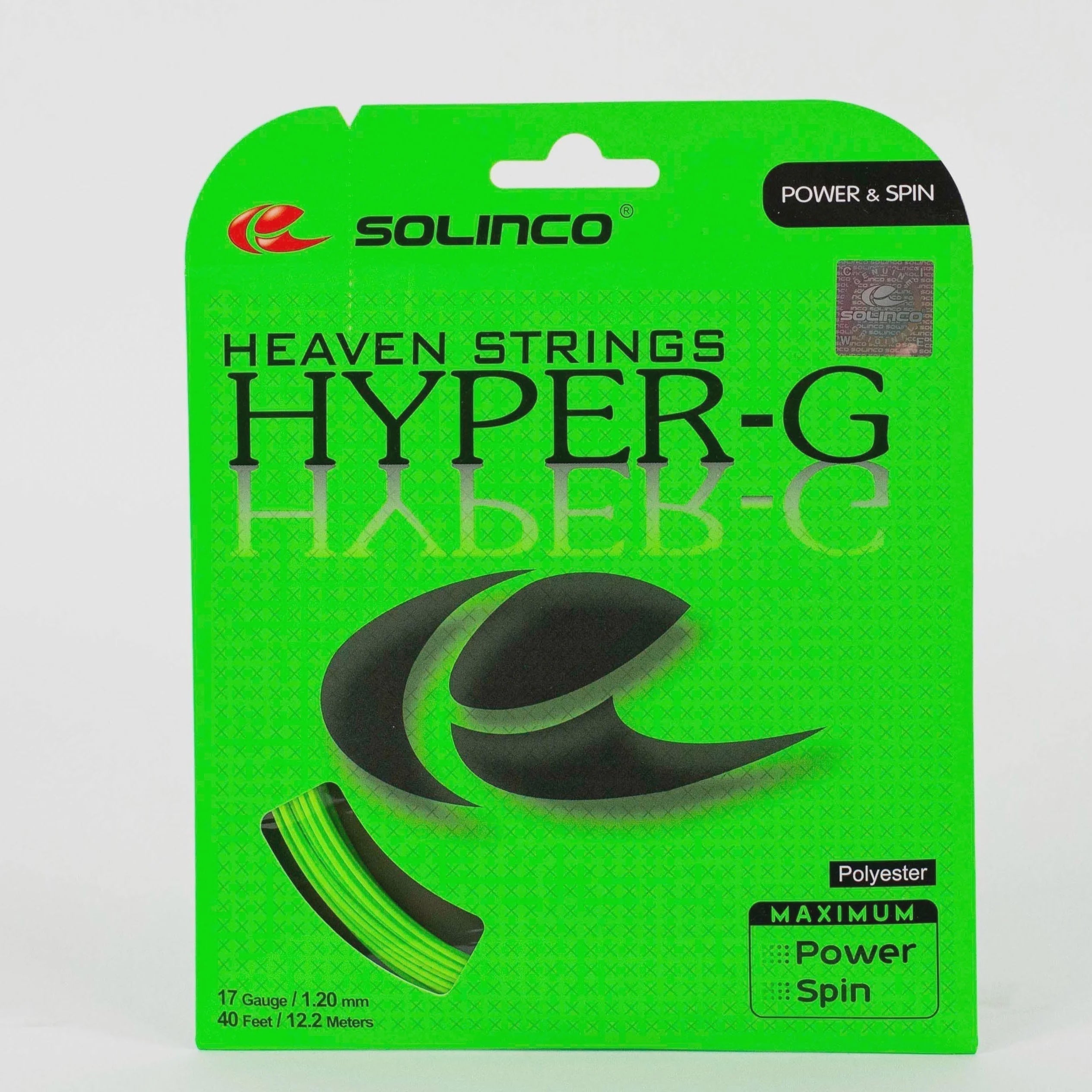 Solinco Hyper-G 17G/1.20 String Green – Matchset