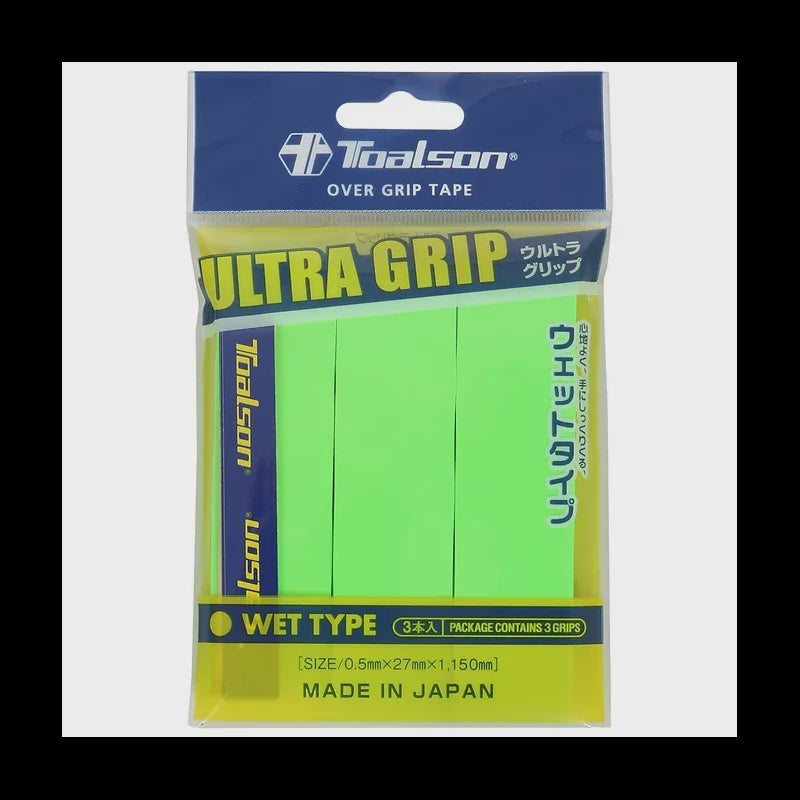 Ultra Grip 3 Pack Overgrips Optic Green Regular
