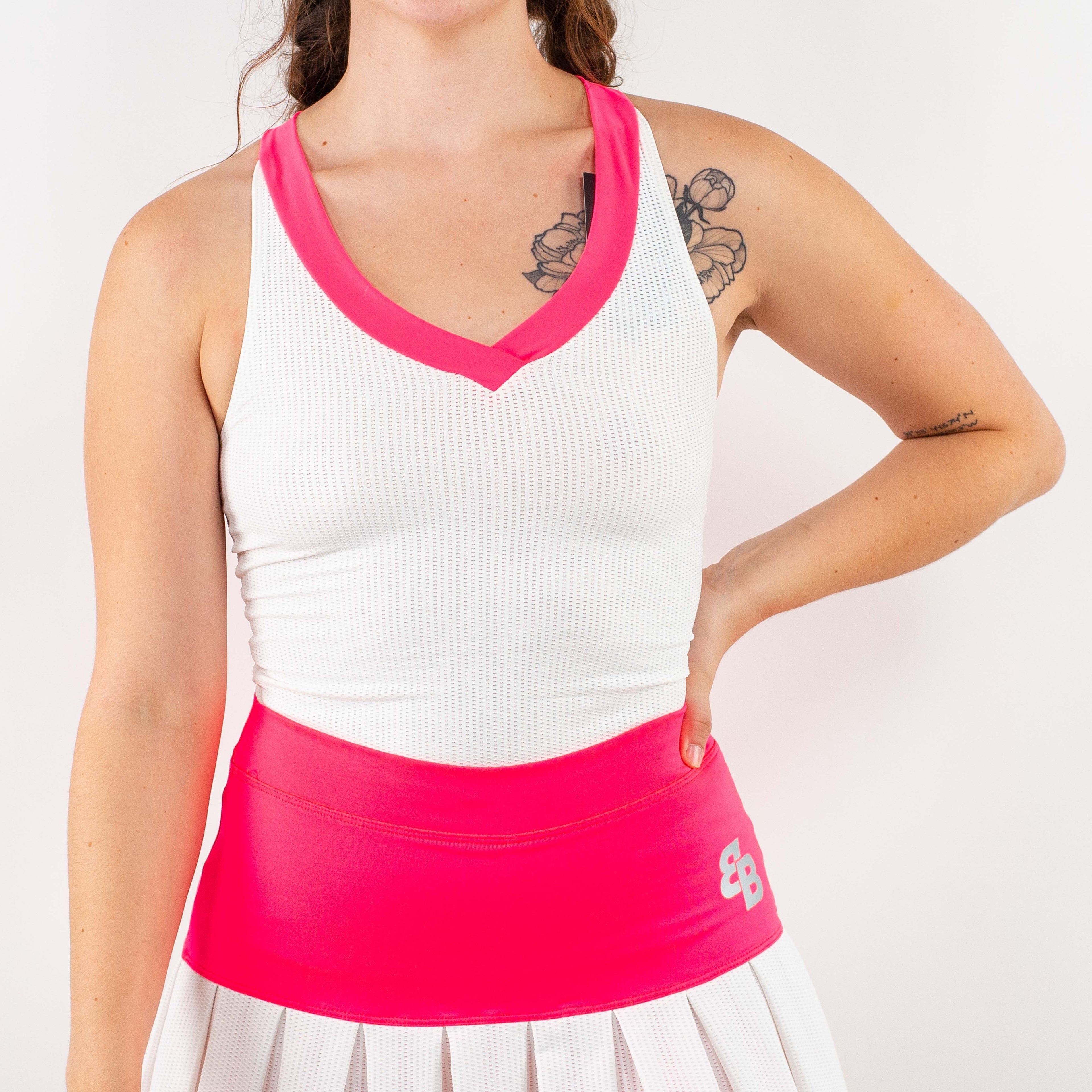 Nerea Tank White/Pink (FINAL SALE)