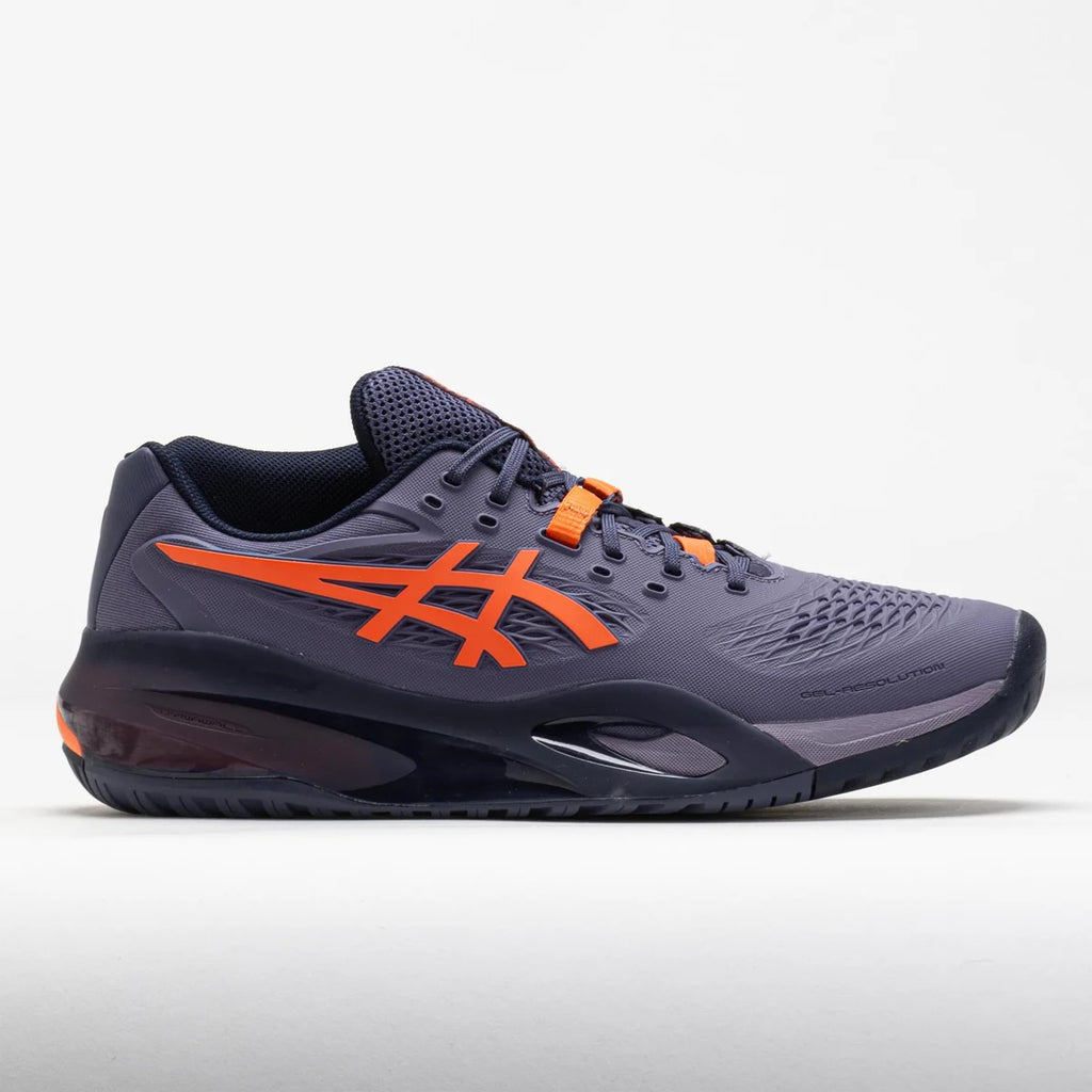 Men's Gel Resoltuion X Greyish Purple/Nova Orange 9